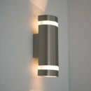 Wall Light Round Up+Down 3000K LED IP67 2 x 3W Stainless Steel