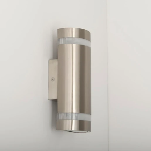 Wall Light Round Up+Down 3000K LED IP67 2 x 3W Stainless Steel