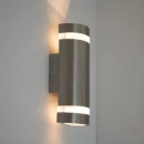 Wall Light Round Up+Down 3000K LED IP67 2 x 3W Stainless Steel