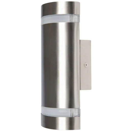 Wall Light Round Up+Down 3000K LED IP67 2 x 3W Stainless Steel