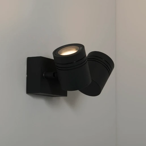 Spotlight Sevas Wall Twin GU10 2X50W Anthra IP55 W/O/Lamp