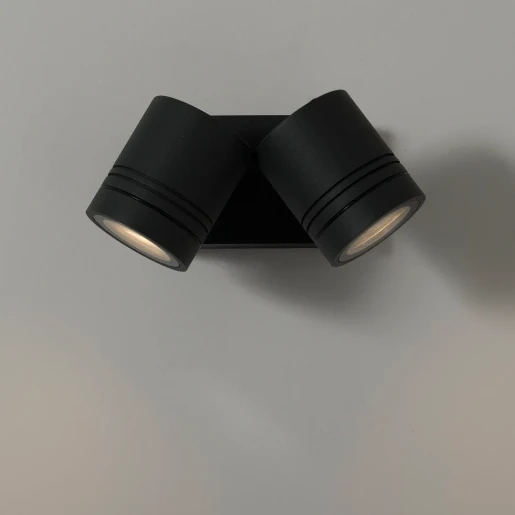 Spotlight Sevas Wall Twin GU10 2X50W Anthra IP55 W/O/Lamp