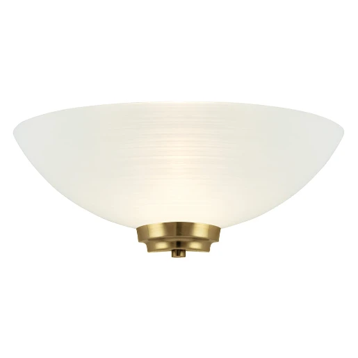 Wall Lighting Half Semi Flush ES GLS 60W 298X150X130W Antique Brass