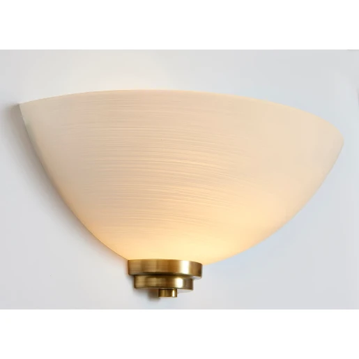 Wall Lighting Half Semi Flush ES GLS 60W 298X150X130W Antique Brass