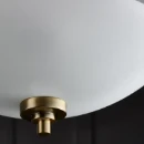 Ceiling Lighting Semi Flush ES GLS 3X60W 410X350W Antique Brass Fros