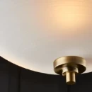 Ceiling Lighting Semi Flush ES GLS 3X60W 410X350W Antique Brass Fros