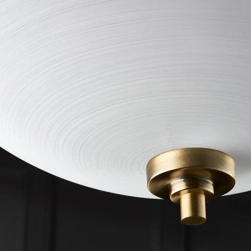 Ceiling Lighting Semi Flush ES GLS 3X60W 410X350W Antique Brass Fros