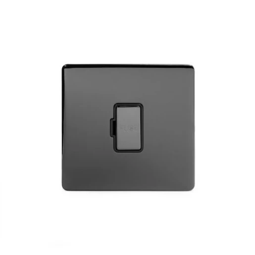 Satin Steel Fused Connection Unit Spur 13 Amp Unswitched