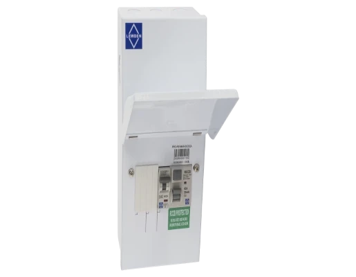 268 x 136 x 109mm 40A 5 Module EV Consumer Unit With Type A RCCB