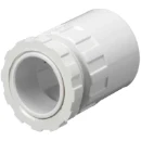 20mm White PVC Adaptor Male Thread