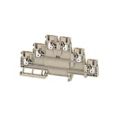Feed-Through Terminal Multi-Tier Modular Terminal Push In 2.5 Mm 800 V 22 A Dark Beige