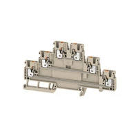 Feed-Through Terminal Multi-Tier Modular Terminal Push In 2.5 Mm 800 V 22 A Dark Beige
