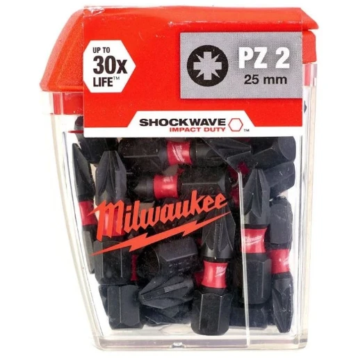 PZ2 25 Piece Shockwave Screwdriver Bits 25mm