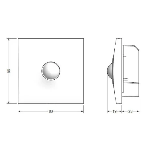 No Neutral Wall Mounted PIR Presence Detector