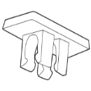 5X10mm White Polycarbonate Terminal Marker For Wieland, Te, Sprecher & Legrand