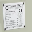 105X110mm Yellow Pvc Adhesive Legend 4X 4mm Holes