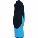 Blue And Black Latex Coated Hand Foam Latex Coated Palm Acrylic Polyamide Glove Size 11