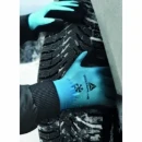 Blue And Black Latex Coated Hand Foam Latex Coated Palm Acrylic Polyamide Glove Size 11
