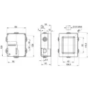 Enclosure Moulded Stepped Glands 120 x 80 x 50mm