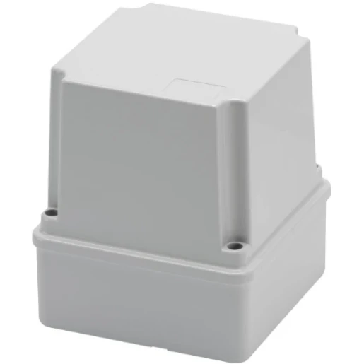 Junction Box Smooth Walls Deep Screwed Lid 100X100X120mm Grey Ral