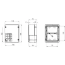 Enclosure Moulded Smooth Side Walls 150 x 110 x 70mm
