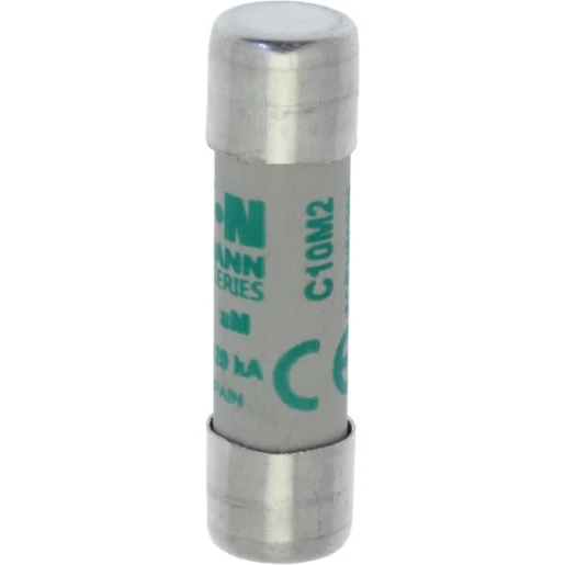 Fuse-link, low voltage, 2 A, AC 500 V, 120 kA, 10 x 38 mm, aM, IEC