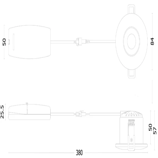 JCC a Leviton Company JC1001 WH JCC V50 JC1001 WH LED Dimmable Downlight 7.5W CCT 3000 4000K White Denmans