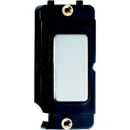 Insert Blank Module Satin Steel/Black