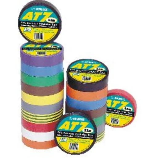 Tape Adhesive Electrical Insulation 25mmx33M PVC Brown Per Roll