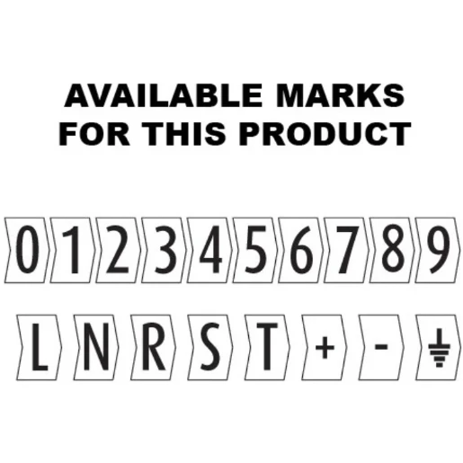 Easi-Lok Large Slide-On Cable Marker Kit For Cable Sizes 0.75-6.0mm² - Black On White