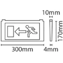 Exit Sign c/w Diffuser