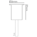 Groundlight Small Marker Nw LED IP68 0.5W Antique Brass 120° Be