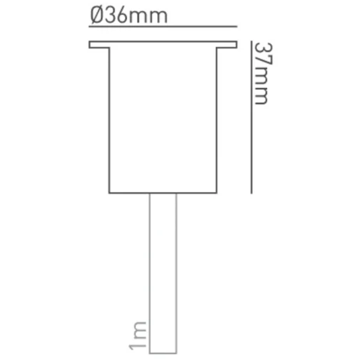 Groundlight Small Marker Nw LED IP68 0.5W Antique Brass 120° Be