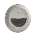 Wall Light Recessed Round Asymetrical 3000K LED IP67 2.6W 240V 50lm Stainless Steel
