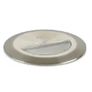Wall Light Recessed Round Asymetrical 3000K LED IP67 2.6W 240V Stainless Steel Brushed