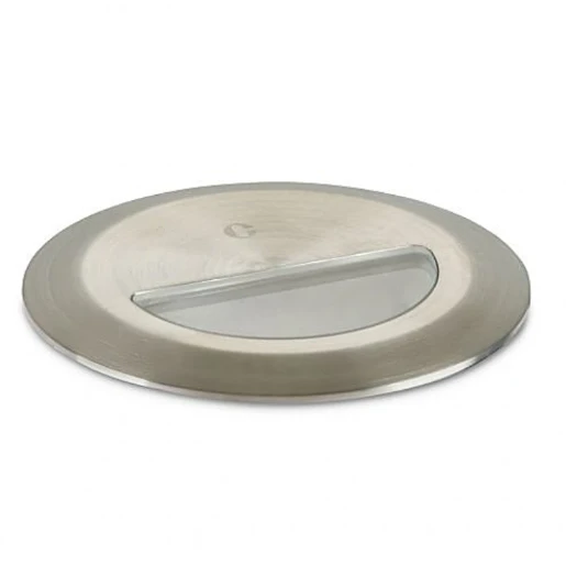 Wall Light Recessed Round Asymetrical 3000K LED IP67 2.6W 240V Stainless Steel Brushed