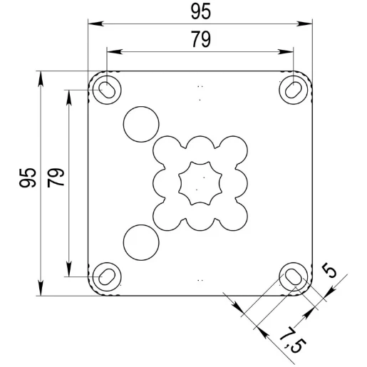 Junction Box Combi 407/Empty 95X95X60mm Polypropylene White IP66/6