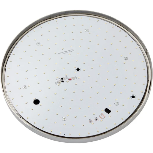 Luminaire Noble Round Flush Nw LED IP44 22W 300X44mm Opal Polycarbonate
