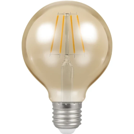 Lamp LED ES E27 5W 2200K Antique Bronze Dimmable G80 Globe
