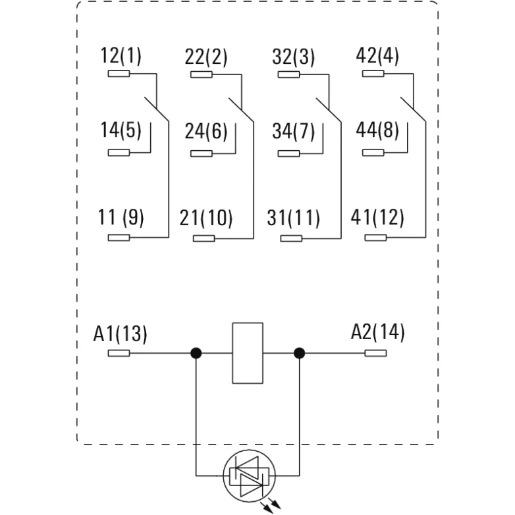 Klippon Relay 4CO 5A 48V AC