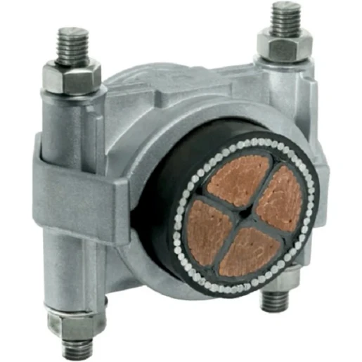 Cleat Two Bolt Single Hd Cable 58-70mm Aluminium