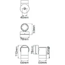 Wall Light GU10 Single PIR Black