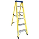 Fibreglass Ladder 9 Tread Plus Tray BS EN131 2727mm Open Height