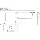 Downlight H2 Lite 500 Csp 3000K/4000K/6500K Switchable