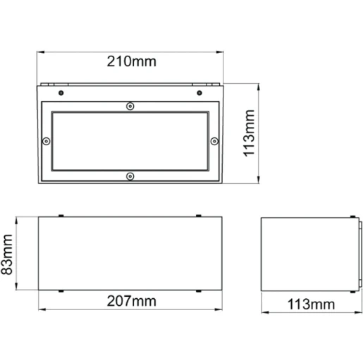 Wall Light LED 18W 4000K Antrhacite