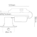 Downlight H2 Pro 700 Beam LED 55° 3000K Easy Fit Connector