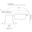 Downlight H2 Pro 550 Beam LED 70° 3000K Easy Fit Connector