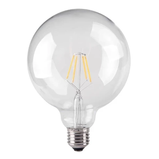 4.5w Dimmable Filament G125 Globe E27 CLEAR 2700K