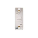 Designa 21A116P 16mm Architrave Pattress Surface Back Box White