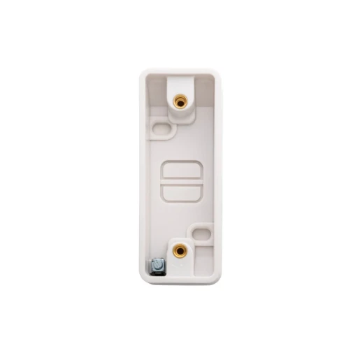 Designa 21A116P 16mm Architrave Pattress Surface Back Box White